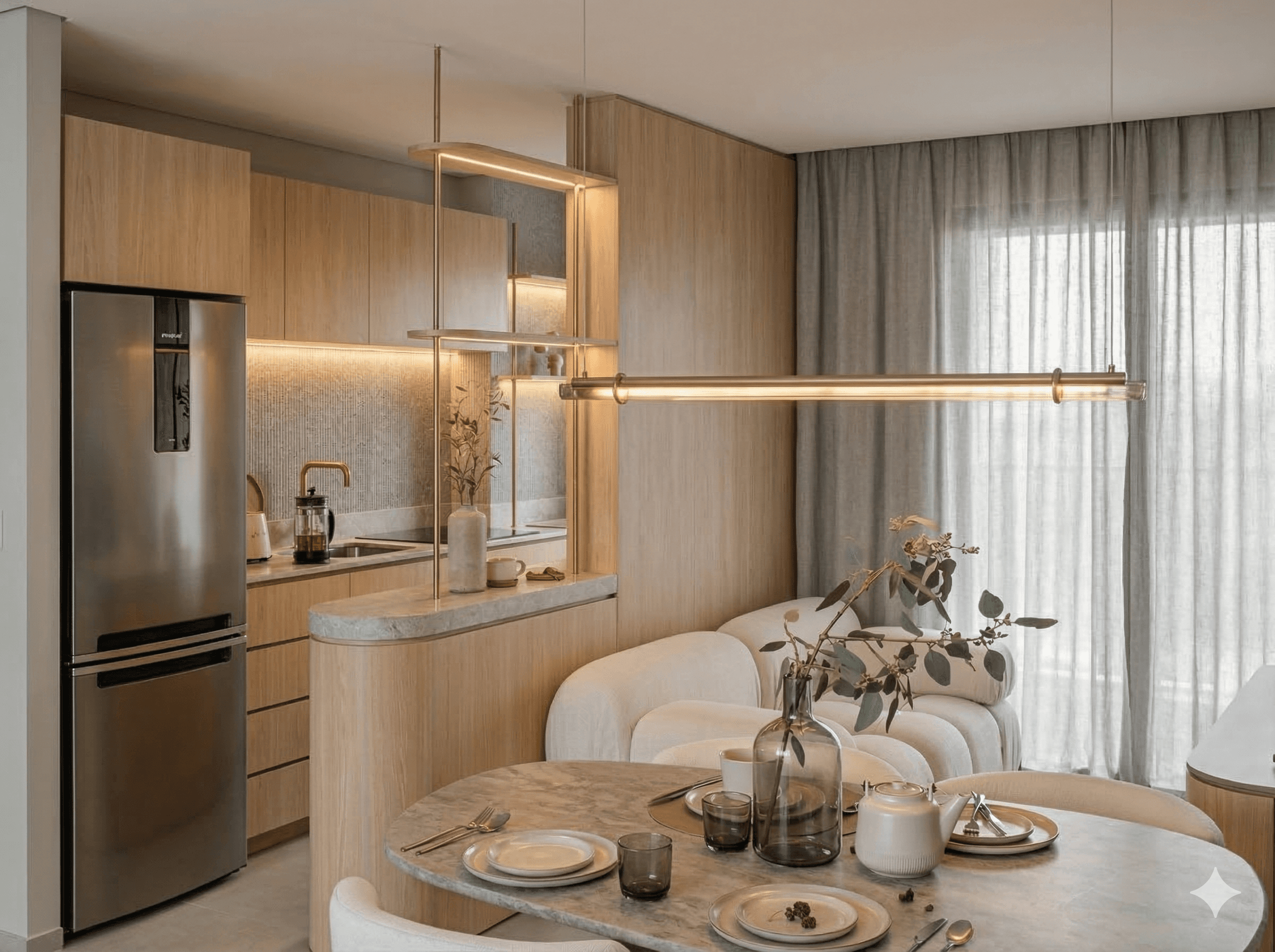 Cozinha e Sala de Jantar